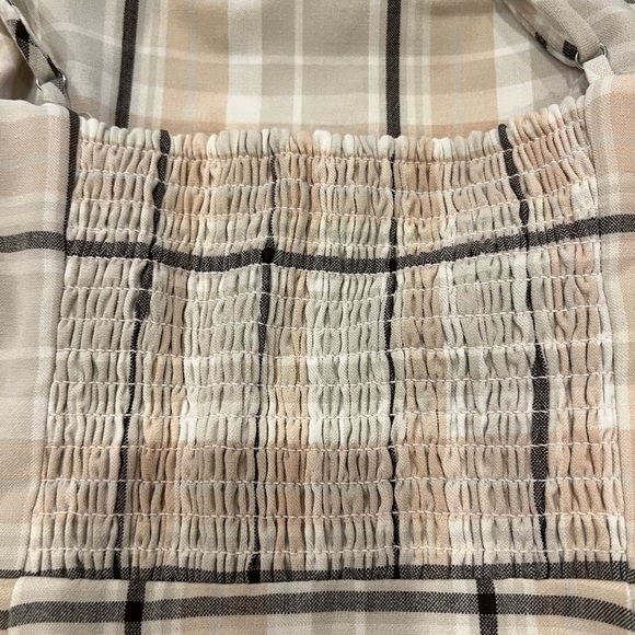 Wilfred New Classic Smock Back Plaid Mini Dress - Picture 9 of 12